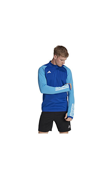 adidas Tiro23 C Tr Top Erkek Futbol Uzun Kollu Antrenman Üstü HU1309 Mavi