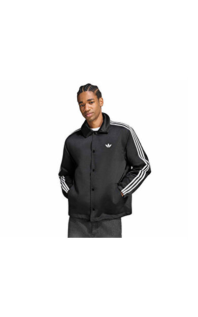Adidas 3 STRIPES SATIN JKT Erkek Günlük Ceket HZ3805 Siyah