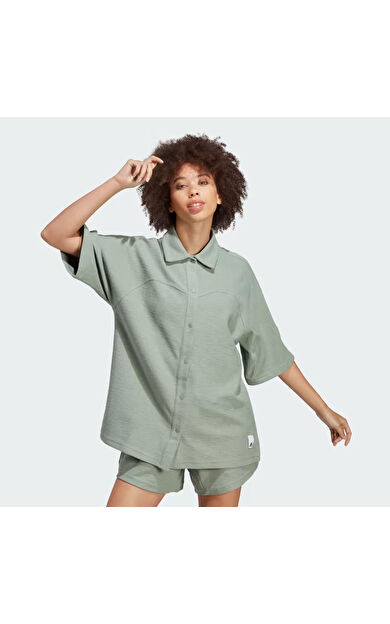 Adidas HZ4394 W Lng Lw Shirt Kadın Gömlek