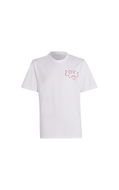 adidas Tee Çocuk Günlük Tişört IB8554 Beyaz