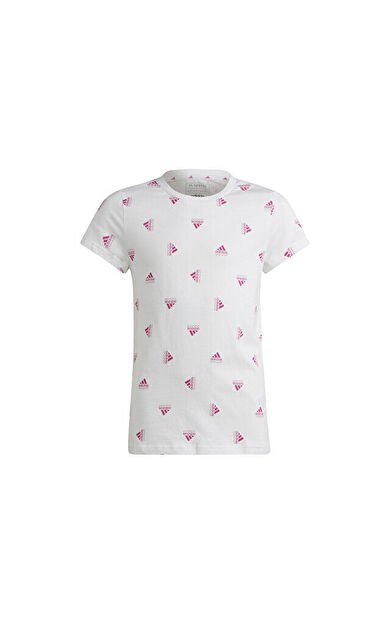 adidas G Bluv T Çocuk Günlük Tişört IB8918 Beyaz