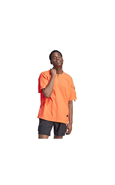 adidas M Ce Q2 T Erkek Günlük Tişört IC3732 Turuncu