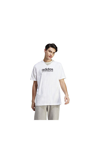adidas M All Szn G T Erkek Günlük Tişört IC9821 Beyaz