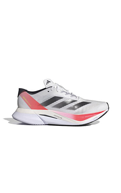 adidas Adizero Boston 12 M Erkek Koşu Ayakkabısı IF9210 Beyaz