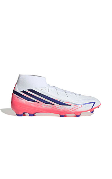 Adidas F50 HYPERFAST LEAGUE MID FG Erkek Çim Zemin Kramponu IH7090 Beyaz