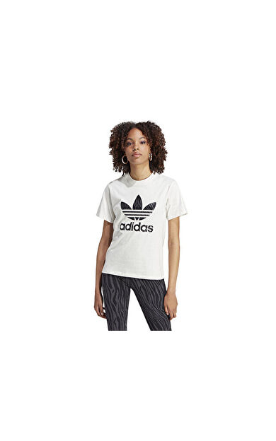 adidas Animal Tee A Kadın Günlük Tişört IJ7781 Beyaz