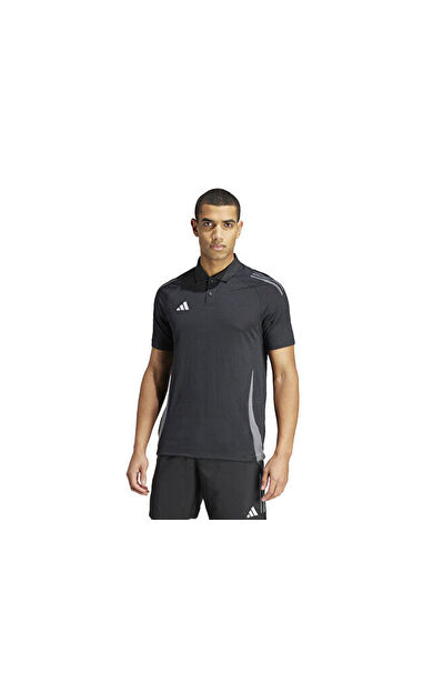 adidas Tiro24 C Polo Erkek Futbol Polo Yaka Antrenman Tişörtü IJ8344 Siyah