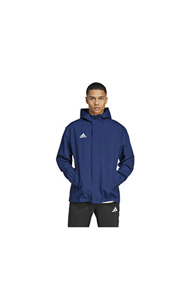 adidas Ent22 Aw Jkt Erkek Futbol Antrenman Yağmurluk IK4011 Mavi