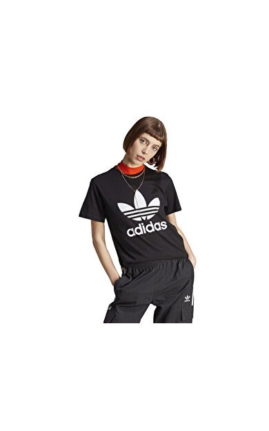 adidas Trefoil Tee Kadın Günlük Tişört IK4035 Siyah