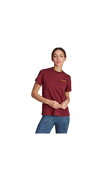 adidas W Tx Alt Tee Kadın Antrenman Tişörtü IL2645 Kırmızı