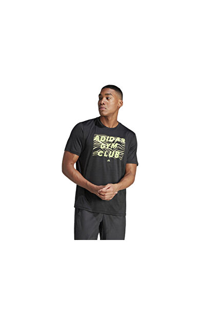 adidas Hiit Gfx Tee Erkek Günlük Tişört IL7008 Siyah