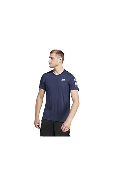 adidas Own The Run Tee Erkek Koşu Tişörtü IM2529 Lacivert