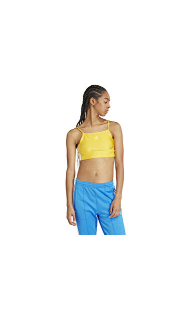 adidas 3 S Brs Top Kadın Günlük Tişört IN8362 Sarı