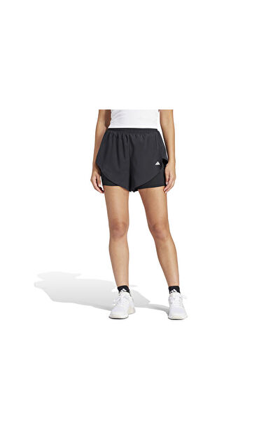 adidas Wtr D4T 2In1Sh Kadın Antrenman Şortu IQ2655 Siyah