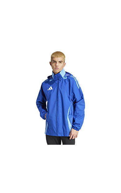 adidas Tiro24 C Awjkt Erkek Futbol Antrenman Ceketi IR7561 Mavi