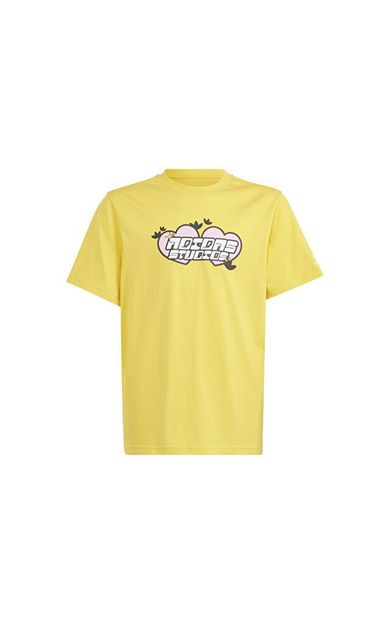 adidas Tee Çocuk Günlük Tişört IR9777 Sarı