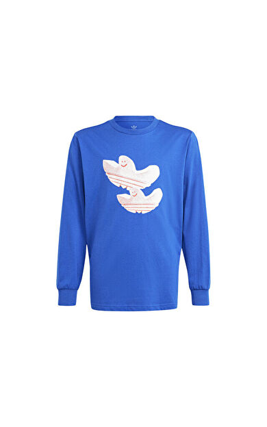adidas Longsleeve Çocuk Günlük Sweatshirt IS3229 Mavi