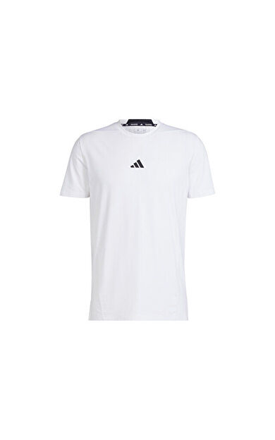 Adidas D4T Tee Erkek Antrenman Tişörtü IS3808 Beyaz
