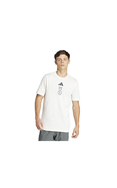 adidas M Str G T Erkek Günlük Tişört IS7094 Beyaz