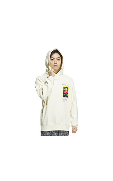 adidas Natgeo Gfx Hdy Erkek Günlük Sweatshirts IS9523 Krem