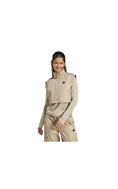 adidas W C Esc Q1 Vest Kadın Günlük Yelek IT1452 Bej