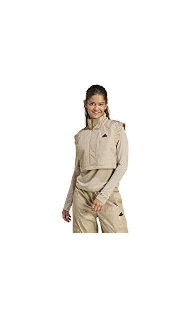 adidas W C Esc Q1 Vest Kadın Günlük Yelek IT1452 Bej