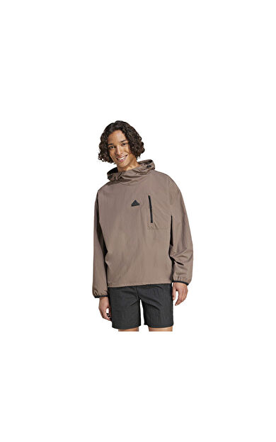 adidas M Ce Q3 W Oh Hd Erkek Günlük Sweatshirts IV7424 Kahverengi