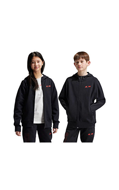 adidas J Sw Zne Fz Hh IV9635 Çocuk Günlük Ceket Siyah