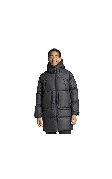 adidas Big Baffle C Erkek Günlük Mont (Kaz Tüyü) IV9775 Siyah