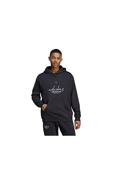 adidas Bl Ft Hd Q3 Erkek Günlük Sweatshirts IW3533 Siyah