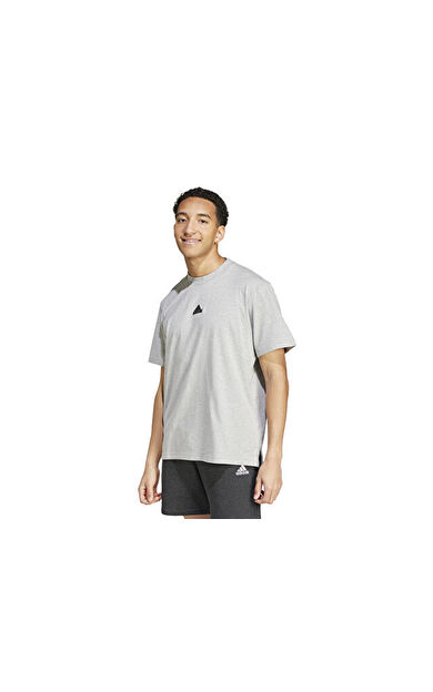 adidas Bl Sj T Q3 Erkek Günlük Tişört IW3541 Gri