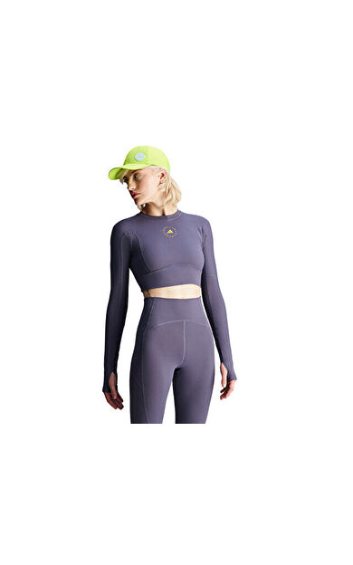 adidas Asmc Tst Crop L Kadın Uzun Kollu Antrenman Üstü IW6370 Mor