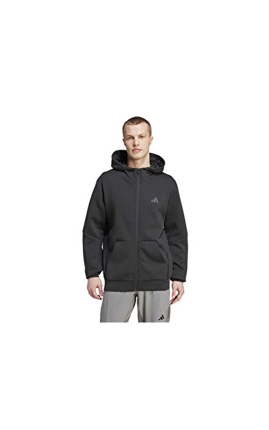 adidas D4T Full-Zip Ho Erkek Antrenman Ceketi IY1131 Siyah