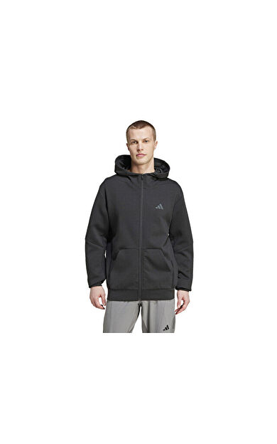adidas D4T Full-Zip Ho Erkek Antrenman Ceketi IY1131 Siyah
