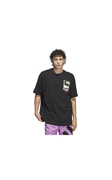 adidas Ae Gfx Tee Erkek Günlük Tişört IY1593 Siyah