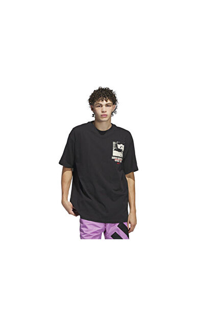 adidas Ae Gfx Tee Erkek Günlük Tişört IY1593 Siyah