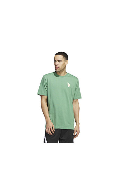 adidas Dame Fndn Tee Erkek Günlük Tişört IY3728 Haki