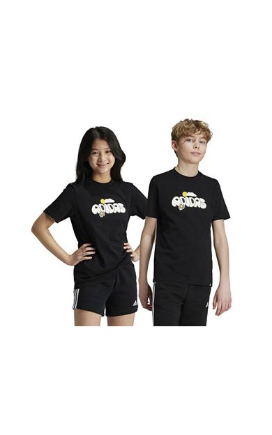 adidas Doodle Pack Çocuk Günlük Tişört IZ0418 Siyah