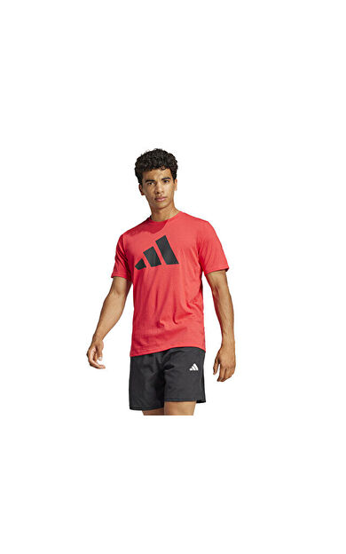 adidas Tr-Es Fr Logo T Erkek Antrenman Tişörtü JC5345 Kırmızı