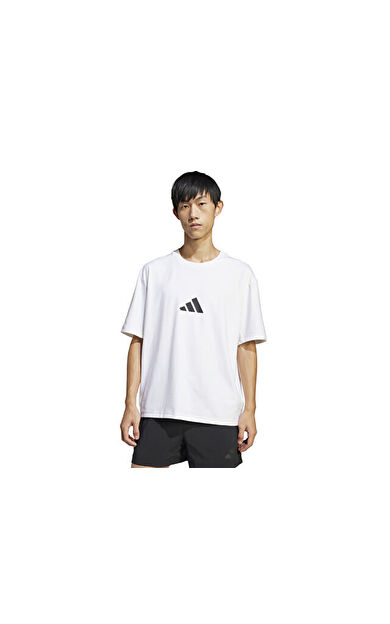adidas  M Z.N.E. Tee Lo Erkek Günlük Tişört JC5482 Beyaz