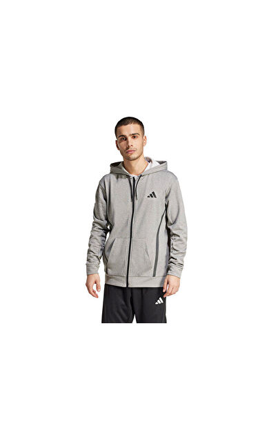 adidas Gg Fz Hd Erkek Antrenman Ceketi JC5697 Gri