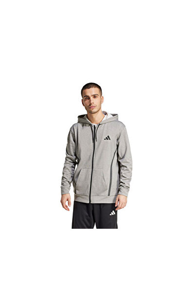 adidas Gg Fz Hd Erkek Antrenman Ceketi JC5697 Gri