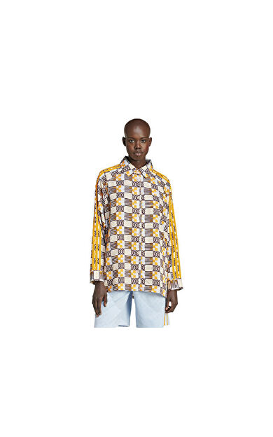 adidas Ls Aop Shirt Kadın Günlük Gömlek JC6156 Renkli