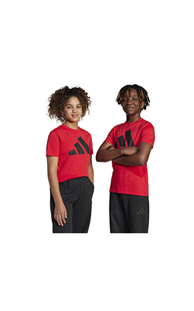 adidas J Bl Tee 160 Çocuk Günlük Tişört JC9664 Kırmızı