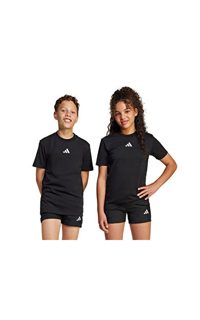 Adidas J SL TEE 160 Çocuk Günlük Tişört JC9776 Siyah