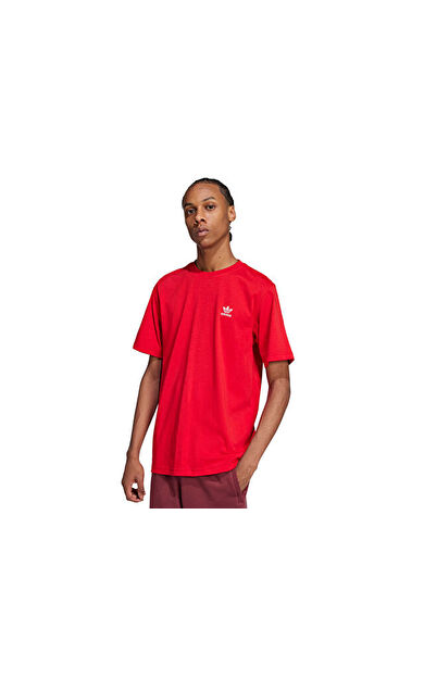Adidas Trefoil Ess Tee Erkek Günlük Tişörtü JC9990 Kırmızı