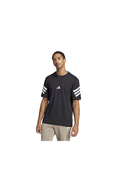 Adidas M Fi 3S Reg T Erkek Günlük Tişört JD4877 Siyah