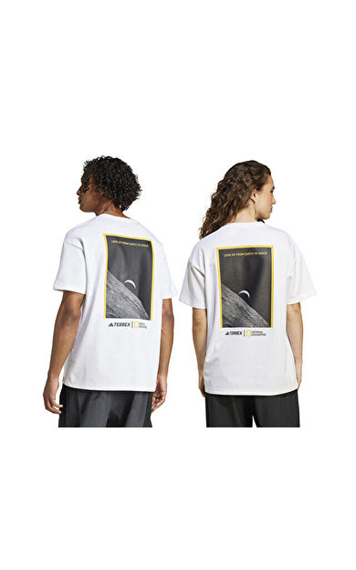 Adidas Terrex Disney National Geographic Uf A Graphic T Erkek Outdoor Tişörtü JD5956 Beyaz