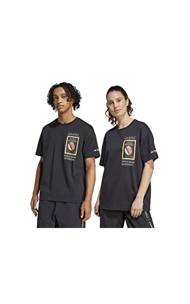 Adidas Ng U Ar F Gfx T Unisex Günlük Tişört JD5964 Siyah