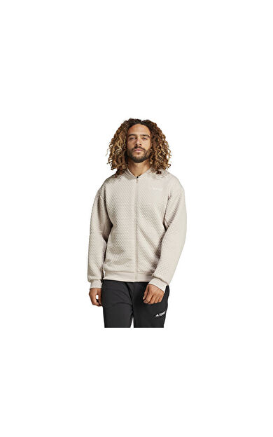 adidas Xpl Sweat Jkt Erkek Outdoor Ceketi JD6646 Krem